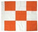 Picture of 36"x36" Orange and White Checkered Airport Vehicle Flag