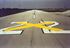 Picture of 10ft x 60ft Temporary Runway "X" YELLOW Closure Marker
