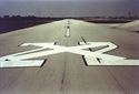 Picture of  1.8m x 38.8m Temporary Runway "X" WHITE Closure Marker